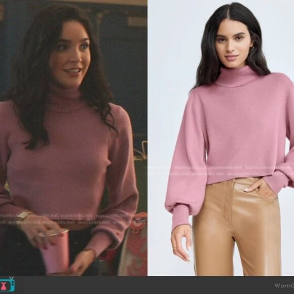 Aritzia Wilfred Rebecca Sweater - Dusty Rose / Pink - Picture 3 of 6